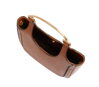 Сумка хобо женская The Bridge Luce 04231601/15 коньячная натур.кожа