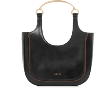 Сумка хобо женская The Bridge Luce 04231601/30 черная натур.кожа