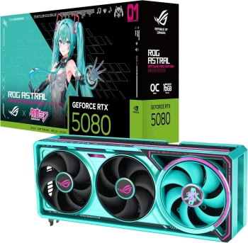 Видеокарта Asus PCI-E 5.0  ROG-ASTRAL-RTX5080-O16G-MIKU-W