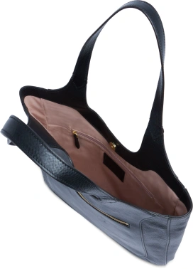 Сумка хобо женская The Bridge Luce Soft 042326D3/30 черная натур.кожа