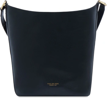 Сумка ведро женская The Bridge Luce Soft 8033748591884 черная/зеленая натур.кожа/текстиль