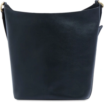 Сумка ведро женская The Bridge Luce Soft 8033748591884 черная/зеленая натур.кожа/текстиль