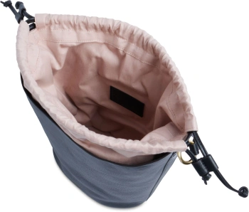 Сумка ведро женская The Bridge Luce Soft 8033748591884 черная/зеленая натур.кожа/текстиль