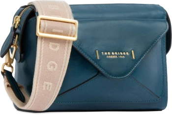 Сумка кросс-боди женская The Bridge Frida 04290401/00E морская волна натур.кожа