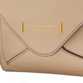 Сумка кросс-боди женская The Bridge Frida 04290401/TH бежевая натур.кожа