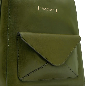 Рюкзак женский The Bridge Frida 04291601/00C оливковый кожа