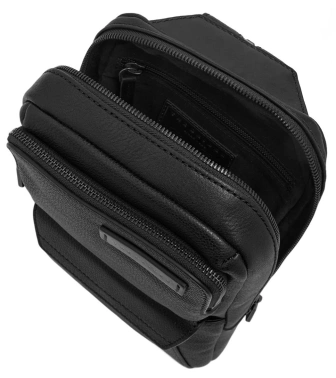 Рюкзак слинг мужской The Bridge Ludovico 053126LZ/7R черный кожа