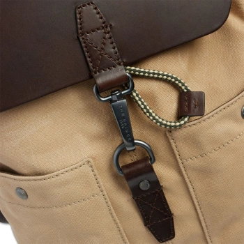 Рюкзак The Bridge Igor 062306KF/005 бежевый/коричневый текстиль/натур.кожа