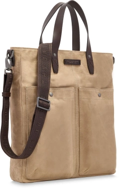 Сумка тоут The Bridge Isadora Soft 062315KF/005 бежевая/коричневая текстиль