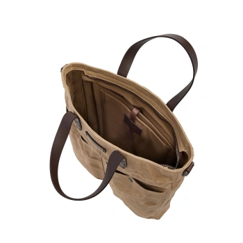 Сумка тоут The Bridge Isadora Soft 062315KF/005 бежевая/коричневая текстиль