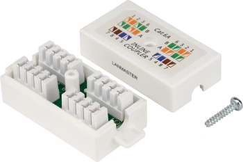Соединитель Lanmaster LAN-CNB-UTP6A белый