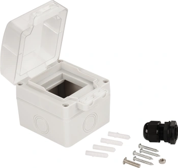 Розетка Lanmaster LAN-MB-F45/1-WP настен. MosaicRJ45 1