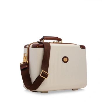 Косметичка The Bridge Story Viaggio 0710352D/3B бежевый/коричневый поликарбонат/натур.кожа