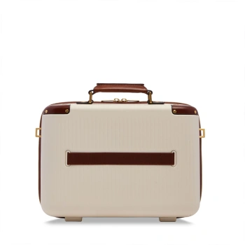Косметичка The Bridge Story Viaggio 0710352D/3B бежевый/коричневый поликарбонат/натур.кожа
