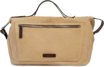 Сумка дорожная The Bridge Igor 072315KF/005 бежевая/темно-коричневая текстиль/натур.кожа