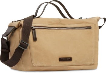 Сумка дорожная The Bridge Igor 072315KF/005 бежевая/темно-коричневая текстиль/натур.кожа