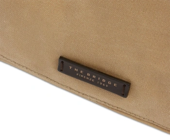 Сумка дорожная The Bridge Igor 072315KF/005 бежевая/темно-коричневая текстиль/натур.кожа