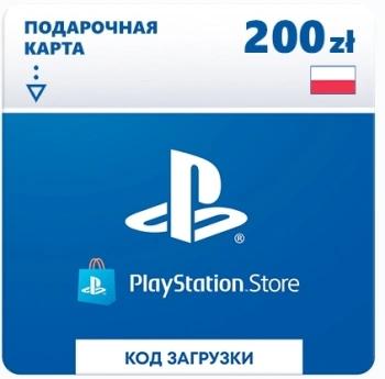 Карта оплаты пополнение игровой валюты PlayStation Store 200 zl Poland PS4/PS5
