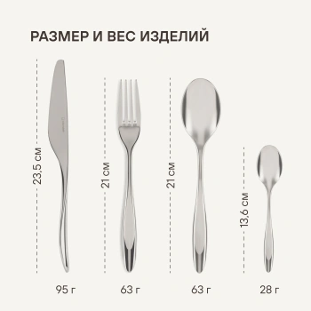 Набор столовых приборов Rondell Jessie RD-2061