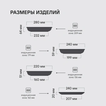 Набор посуды Rondell Brando RDA-2063