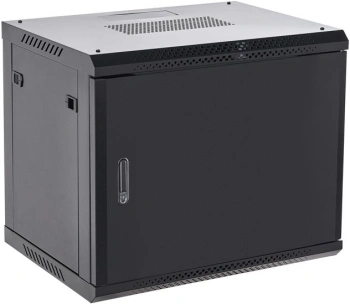 Шкаф коммутационный Rexant (04-0966-122) настенный 9U 600x600мм пер.дв.металл черный