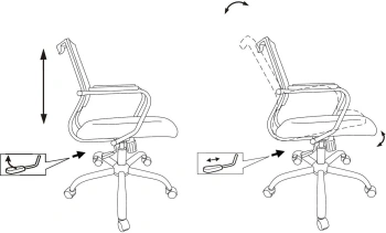 Кресло Бюрократ  CH Balance-Low SL PU