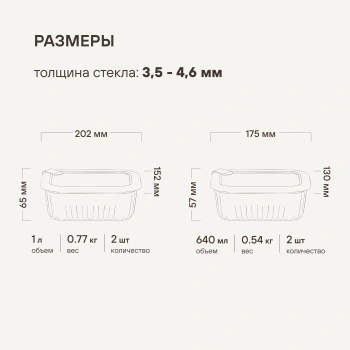 Набор контейнеров Rondell Savvy  RD-2070