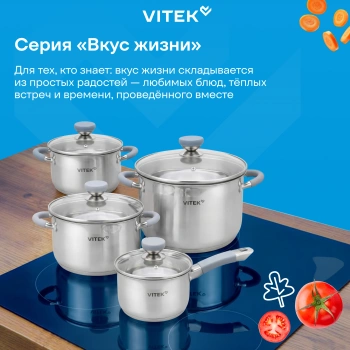Набор посуды Vitek Вкус жизни VT-SS1218