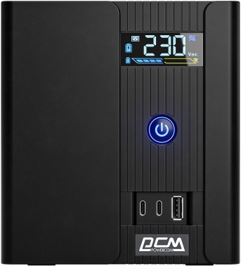 Источник бесперебойного питания Powercom Raptor Plus LCD RPT1200EULCD