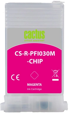 Картридж перезаправляемый струйный Cactus CS-R-PFI030M-CHIP