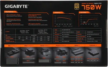 Блок питания Gigabyte ATX 750W GP-GME750GM PG5