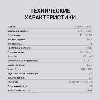 Монитор Digma 21.5