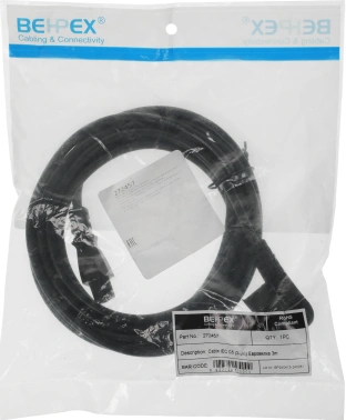 Кабель IEC C5 (3-pin) Евровилка 3м