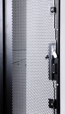 Шкаф серверный ЦМО (ШТК-СП-42.8.10-44АА-9005) напольный 42U 800x990мм пер.дв.перфор. 2 бок.пан. задн.дв.перфор. направл.под закл.гайки 1350кг черный 690мм 152кг 180град. 1950мм