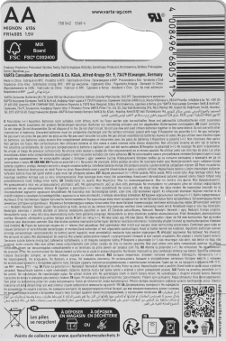 Батарея Varta Ultra FR6 BL4 Lithium