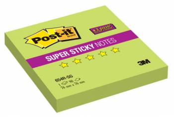 Блок самоклеящийся бумажный 3M Post-it Super Sticky 654R-SG