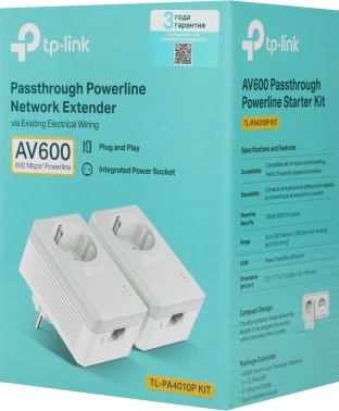 Сетевой адаптер HomePlug AV TP-Link TL-PA4010P KIT