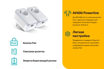 Сетевой адаптер HomePlug AV TP-Link TL-PA4010P KIT