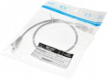 Патч-корд cat.5E stranded molded 0.5м серый RJ-45 (m)-RJ-45 (m)