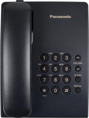 Телефон проводной Panasonic KX-TS2350RUB