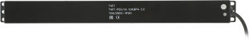 Блок распределения питания Lanmaster TWT-PDU19-10A9P4-3.0 гор.размещ. 9xSchuko базовые 10A C14 3м
