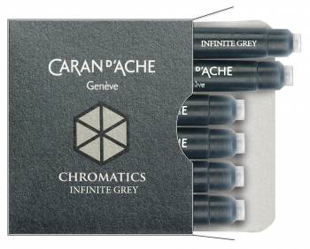 Картридж Carandache Chromatics (8021.005) Infinite grey чернила для ручек перьевых (6шт)