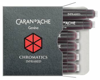 Картридж Carandache Chromatics (8021.070) Infrared чернила для ручек перьевых (6шт)