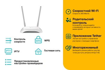 Роутер беспроводной TP-Link TL-WR840N