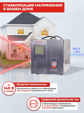 Стабилизатор напряжения Ресанта  АСН-12000/1-Ц