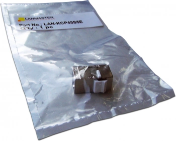 Повторитель портов Lanmaster LAN-KCP45S5E KeystoneRJ45 кат.5E стальной
