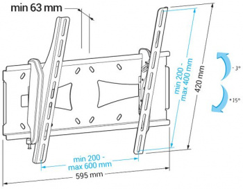 Кронштейн для телевизора Holder PTS-4006