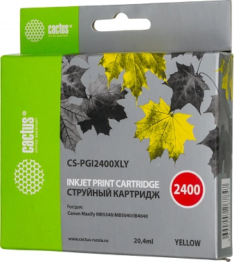 Картридж струйный Cactus CS-PGI2400XLY