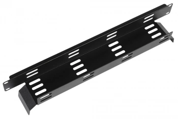 Кабельный органайзер горизонтальный ЦМО ГКО-Л-1-9005 односторонний пластиковый канал 2U шир.:19