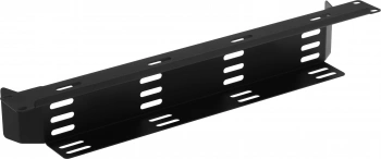 Кабельный органайзер горизонтальный ЦМО ГКО-Л-1-9005 односторонний пластиковый канал 2U шир.:19